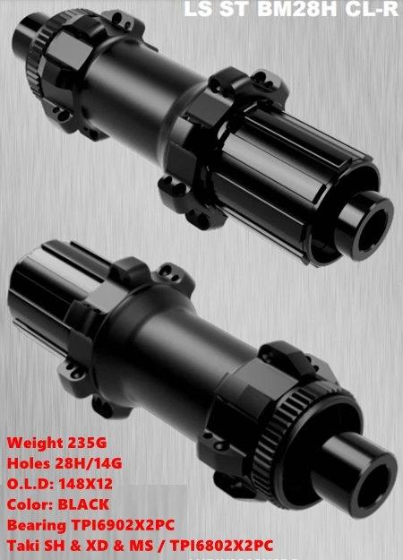 BIKEDOC LSSTBM28 Front Rear MTB Hubs Ratchet 36T Weight 345g  28 Holes Speedone Hubs MTB XR360