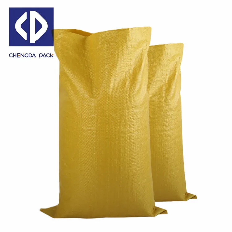 25kg 50kg Polypropylene Bags Wheat Flour Sugar Pp Woven Feed Packing Postal Bag With Color Strip
