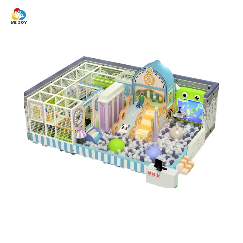 Small playground soft play set with soft playen and ball pool for baby and toddlers