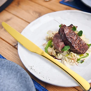 Hot Selling 2023 Wholesale Products Moonlight Gold Knife Fork Spoon Cutlery Set Wedding