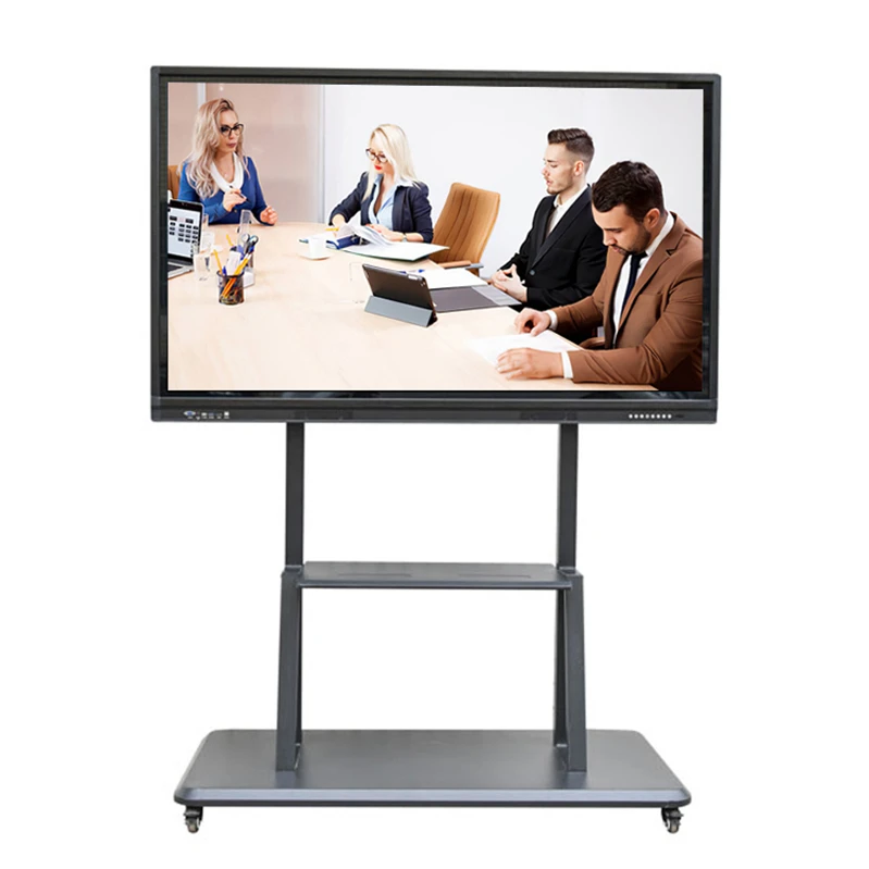 JOMEtech 75 inch 4K LCD Monitor Smart Touch Screen Digital Flat Panel Interactive Whiteboard for School Teaching and Meeting