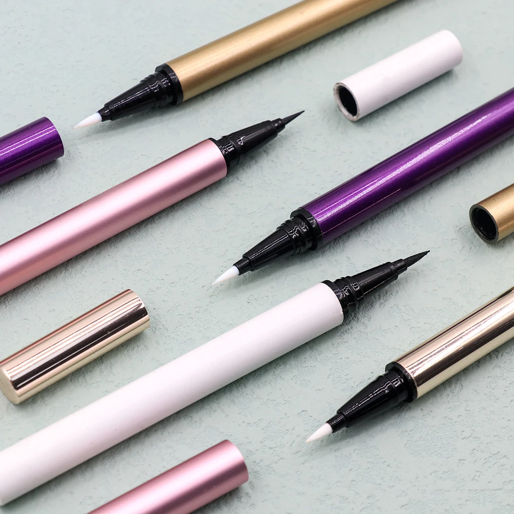 Full Strip Metal Tube Water Proof 24 Hours Long Lasting Eyelash Adhesive Glue 2 In1 Brown Adhesive Eyeliner Pen