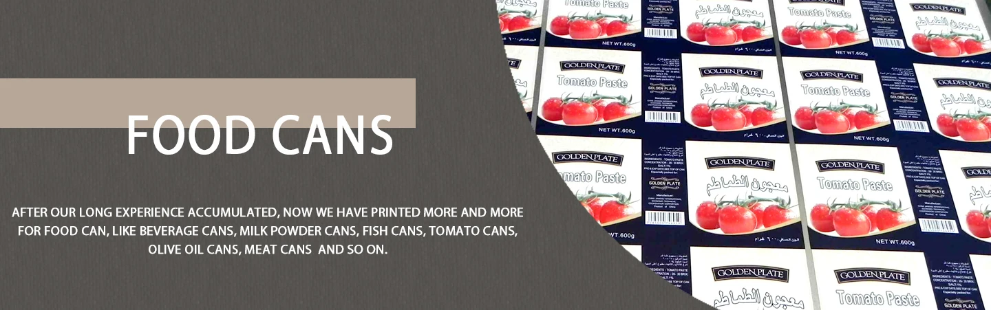 Top quality well designed printing coated TFS/tinplate sheets for food can GR-082