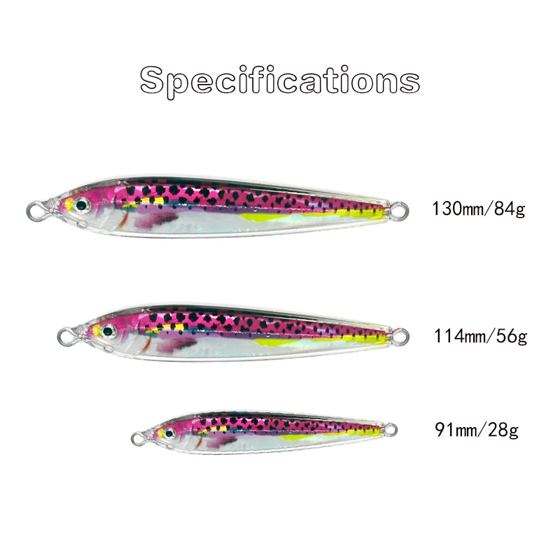 OEM Resin Jigs Fishing Lure Isca Artificial 28g 56g 84g Metal Lead Head Casting Bait 3D Eye Trolling Slow Pitch Jigging Lures