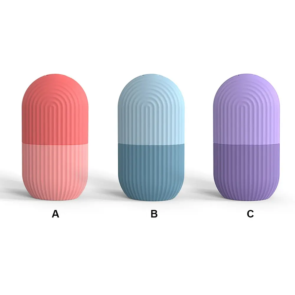 Silicone Face Ice Cube Facial Contouring Ice Mold Roller Silicone Frozen Face Roller Massager Ice Face Roller for Beauty