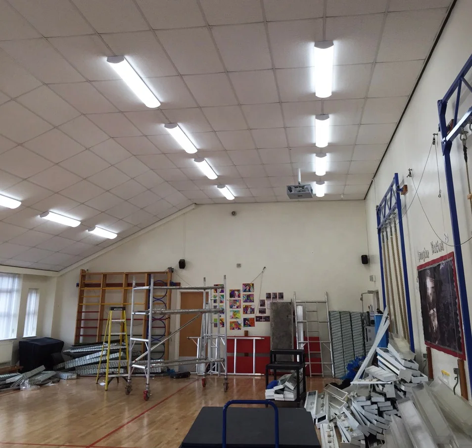 Brandon 20W 40W Led Flat Tube Led Batten Light Architectural Ce Dlc Ul Suspended Linear Light For Office Coffee Shop