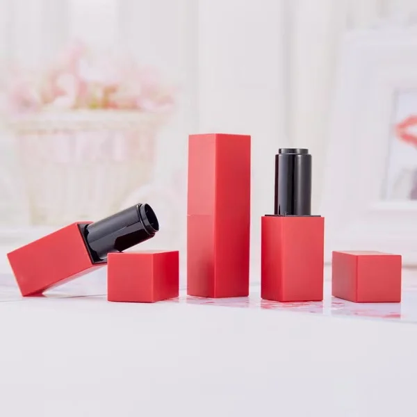 Private label lipstick square tube magnetic low moq lipstick tubes in our store