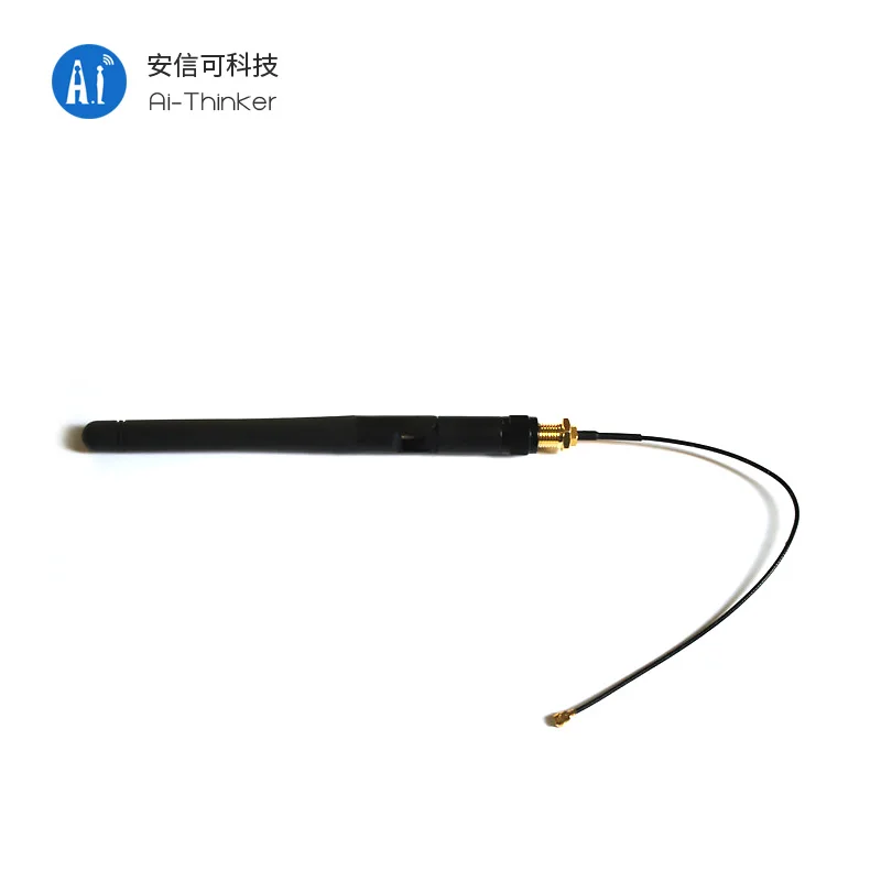 Ai-Thinker WIFI антенна удлинитель 2dBi усиление внешняя черная штанга антенна SMA к IPEX