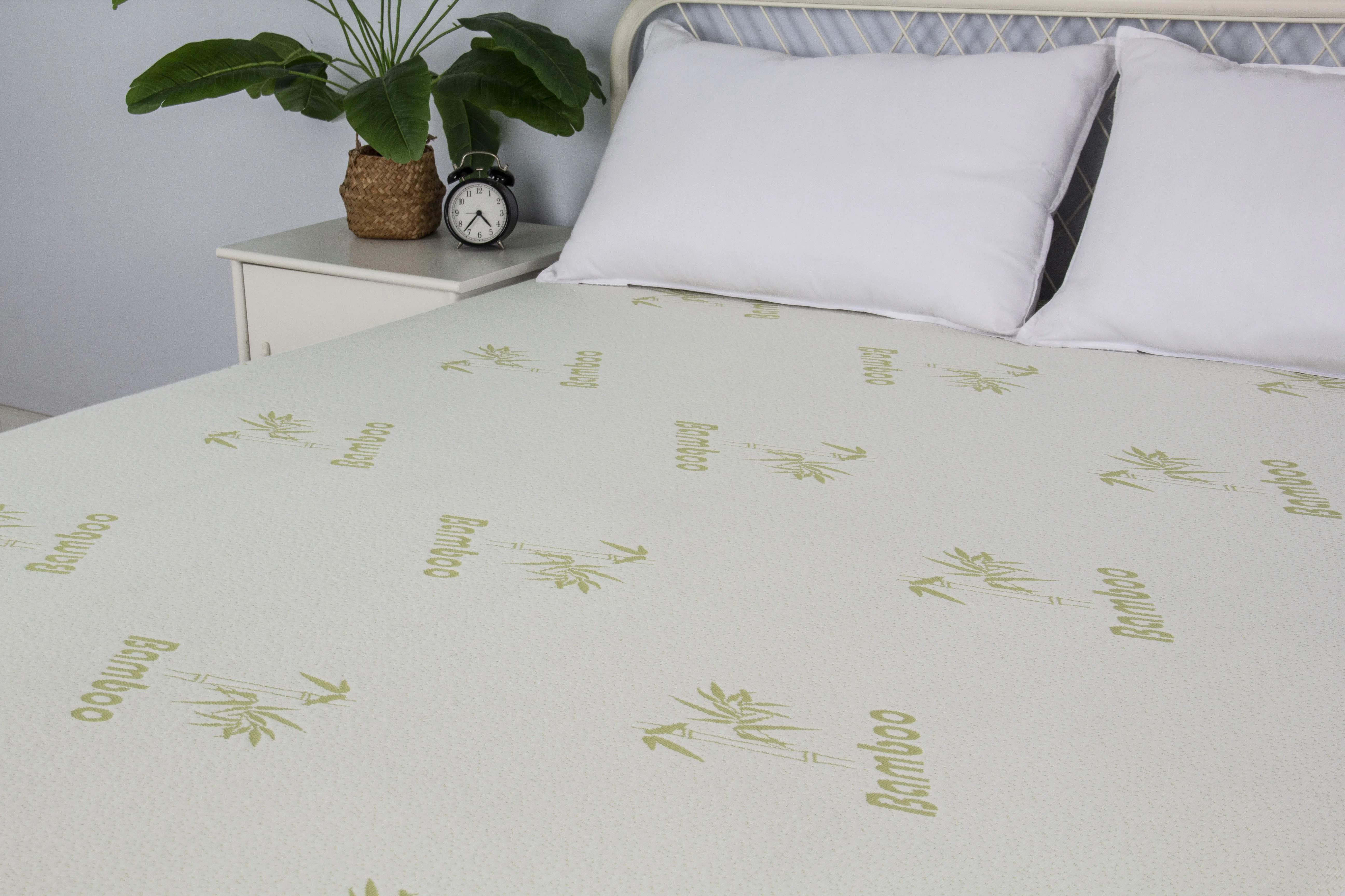 100% Waterproof Mattress Protector King Size Bamboo Mattress Cover 3D Air Fabric Mattress Pad Cover Smooth Soft Breath