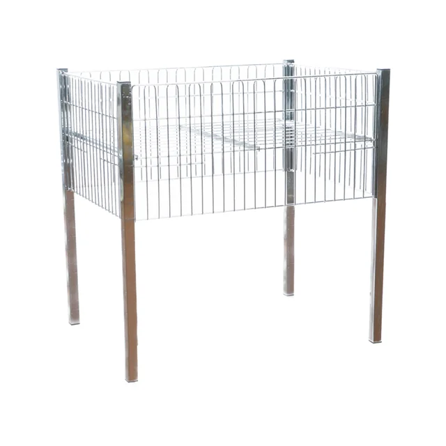 Large capacity Steel supermarket display shelves exhibition booth promotion table desk with wheels