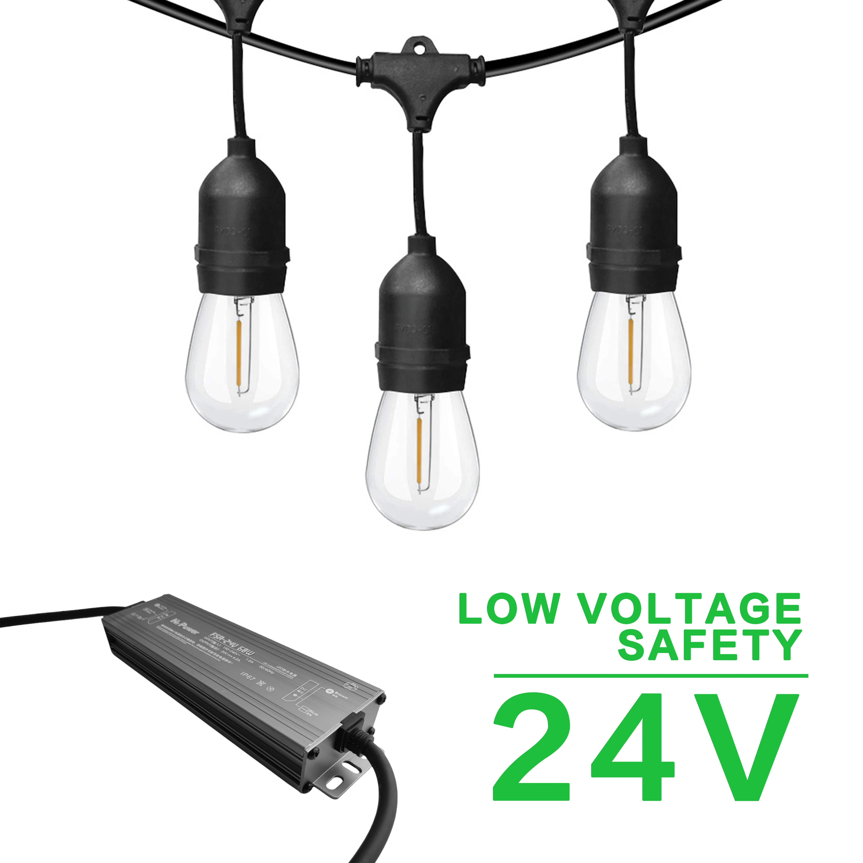 Lights Transformer 12V 24V IP67 Waterproof LED Adpater 60W 100W 150W 200W 300W 400W 500W 600W Power Supply  Outdoor Lighting