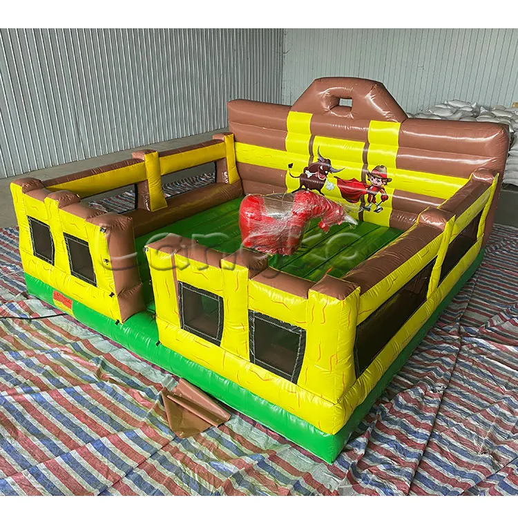 16.4ft Inflatable Rodeo Mechanical Bull Sport Game Riding Machine Bulls