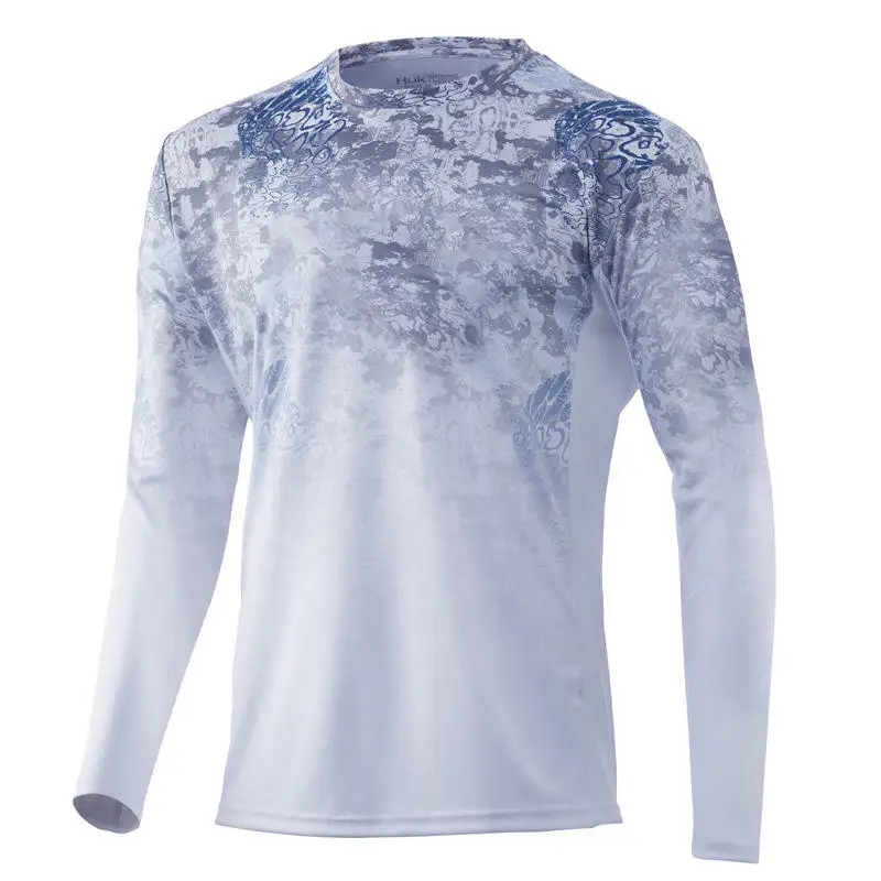 Fishing Shirts Face Mask Long Sleeve Jerseys Summer Sun Protection T-Shirts Men Hooded Fishing Tops