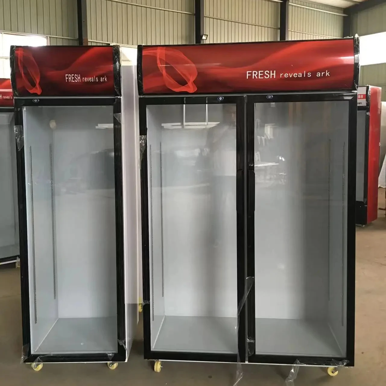 globel delivery pepsi Commercial Cola Upright Showcase beverage Refrigerator Drink Glass Door Cooler