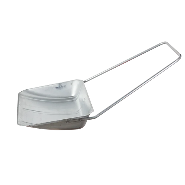 NEW! Popular Winter Steel Snow Pusher Shovel Galvanized With Wide Handle