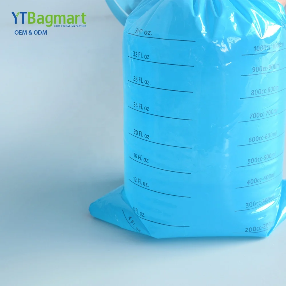 Customized Portable Airplane Disposable Vomit Bag with Tear Line Travel Outdoor Urine Container For Car Air Sickness