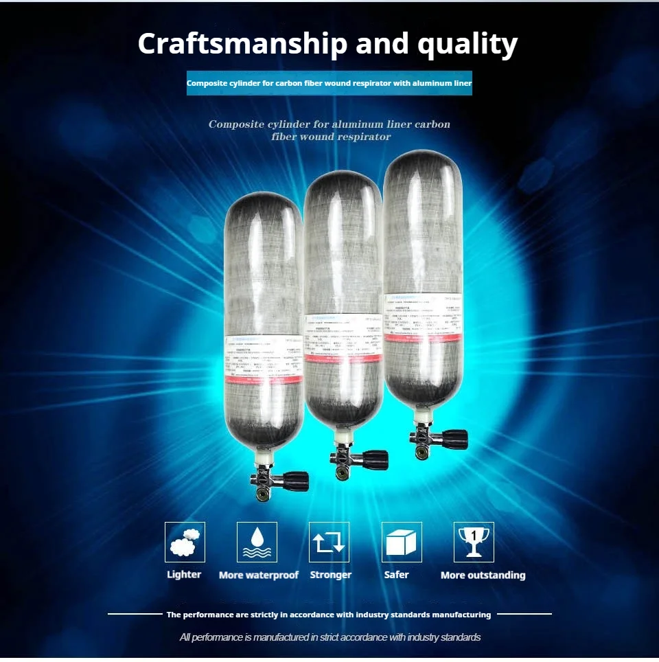 OEM Factory Customize Diving Breathe Underwater Set Bottled Air Cylinder Diving Tank