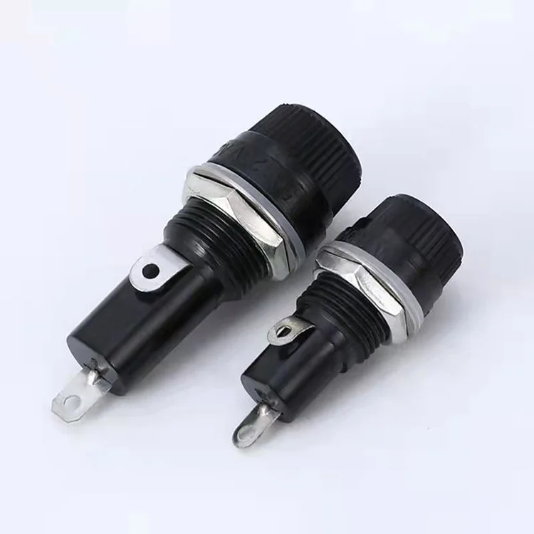 5x20 6x30 fuse holder  12mm 14mm fuse holder panel installation 10A250V automotive fuse holder