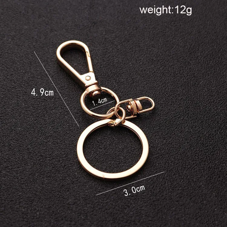 Wholesale Metal Lanyard Swivel Snap Hooks Key Rings Hook Lobster Clasps Key Alloy Ring Key Chain Metal Bag Hook Dog Buckle