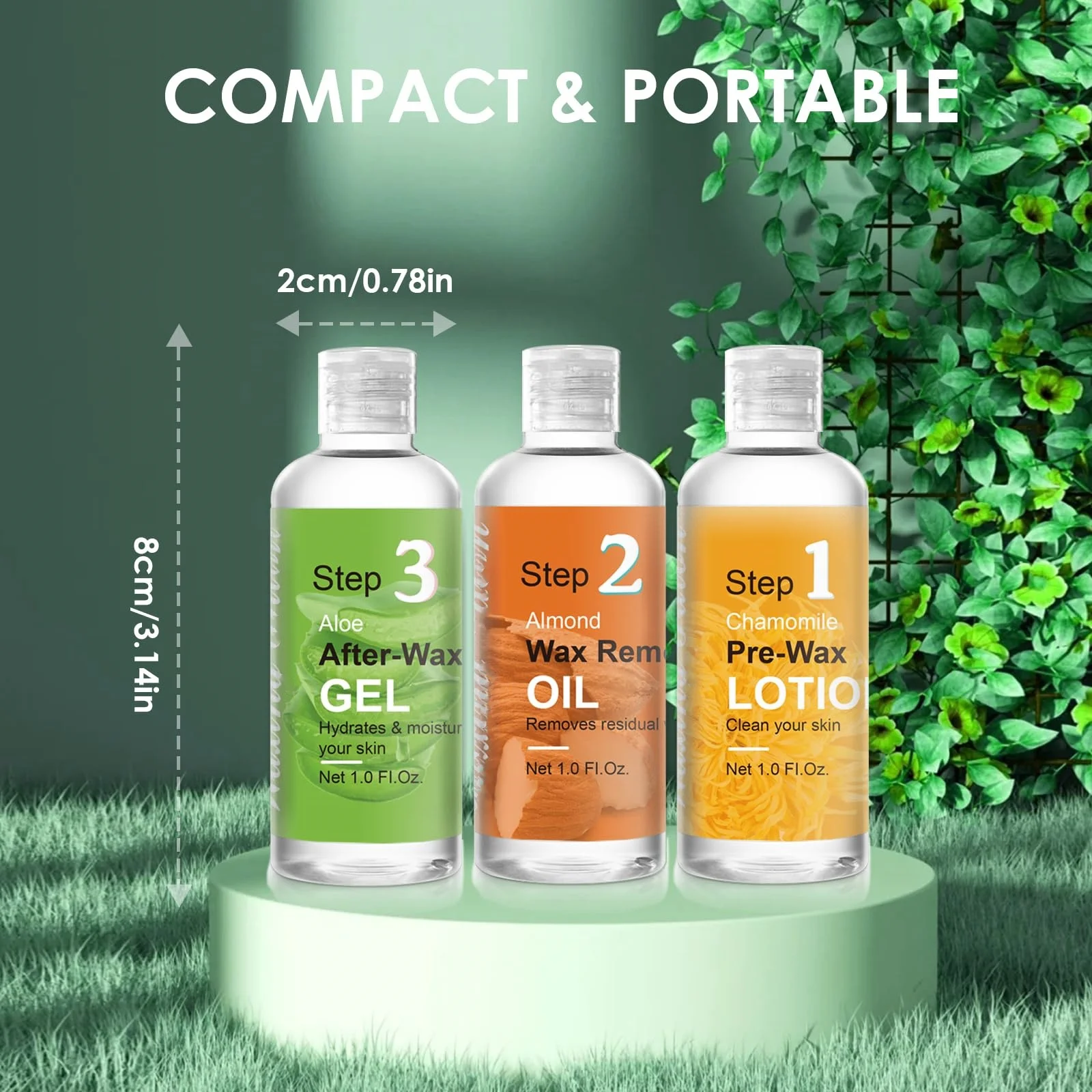 Pre-wax Soothing Lotion and After Wax Almond Oil Treatment For Hair Removal Wax Professional Aloe Gel After Wax Care Kit