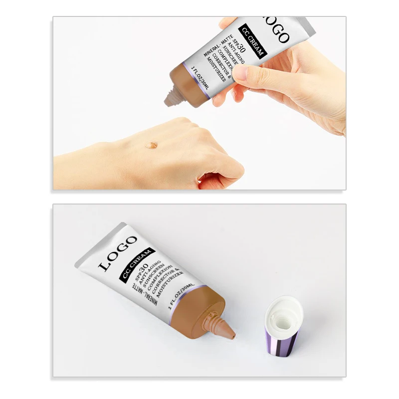 Beauty CC крем без парабенов увлажняющий и водонепроницаемый минеральный глицериновый с покрытием