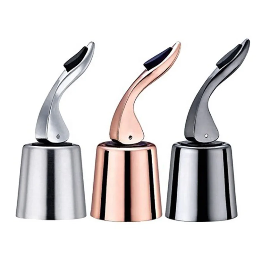 Hot Selling Premium quality vacuum wine stopper 304 stainless steel zinc alloy wine stopper