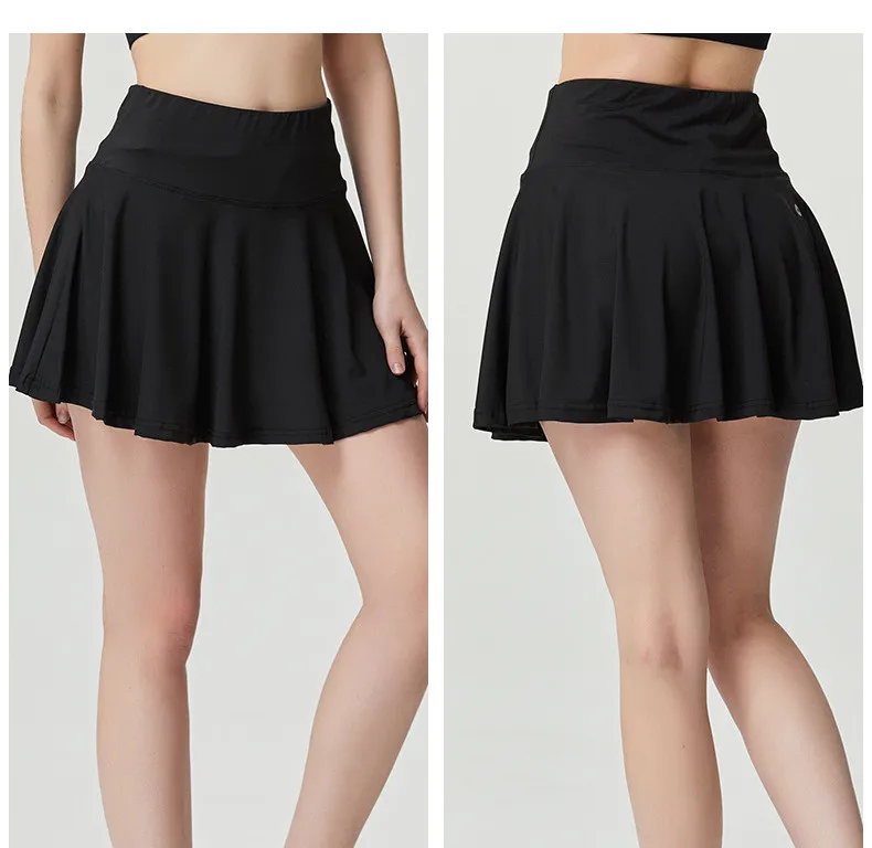Advanced Oem Summer Sports Fitness Shorts Gym Pleated Skirt  Tennis Skirt With Pocket