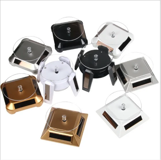 
360 Degree Rotating Solar Power Display Stand LED Rotating Turntable 