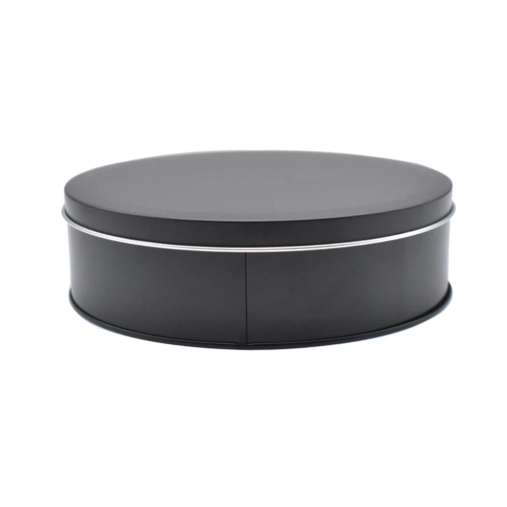 6.6Inch  8Inch Round Food Safe Cake Premium Cookie Tin Gift Container Metal Storage Can