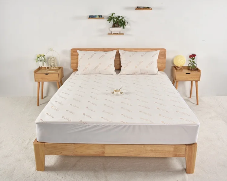 High Quality Copper fiber Anti bedbug function waterproof TPU breathable fitted mattress protector