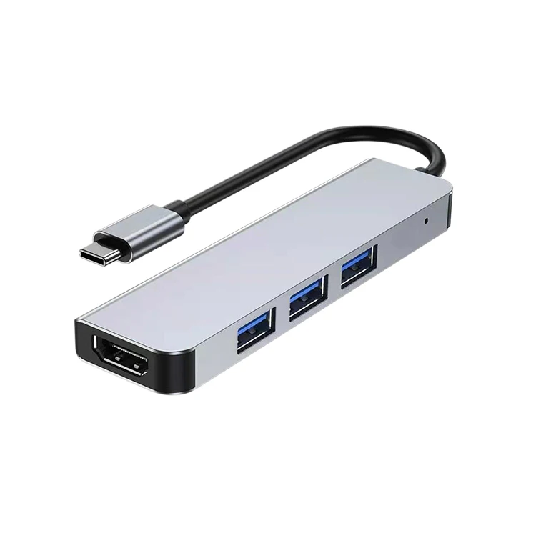 Custom 4 in 1 Multiply Ports HDMI USB A 2.0 3.0 USB C Hub Type C Adapter Docking Station for Laptop PC USB C Devices