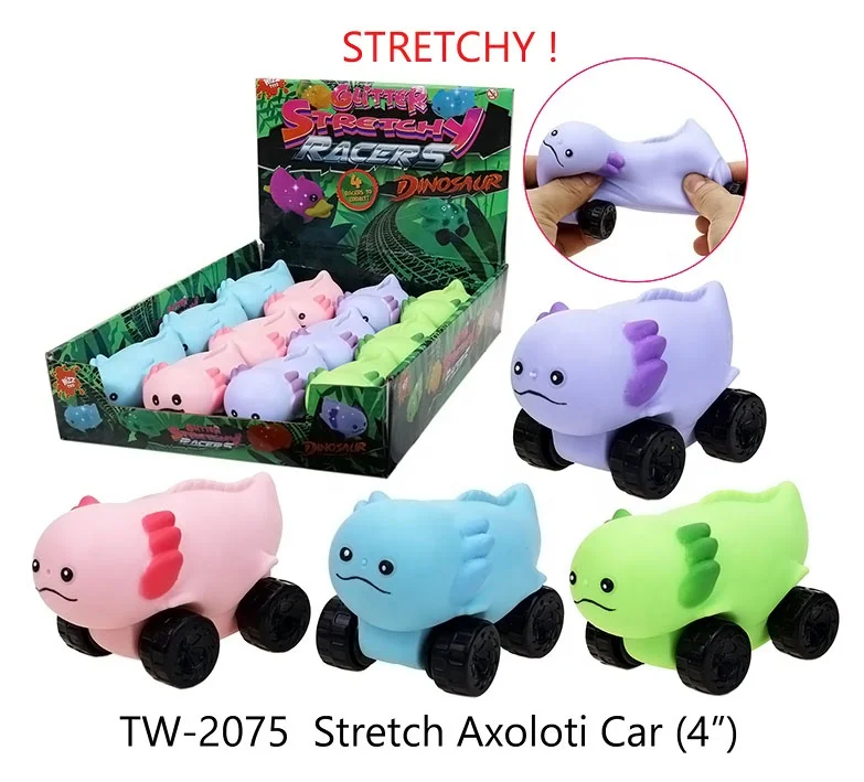 Novelty Squishy stretch Axolotl  Car toys