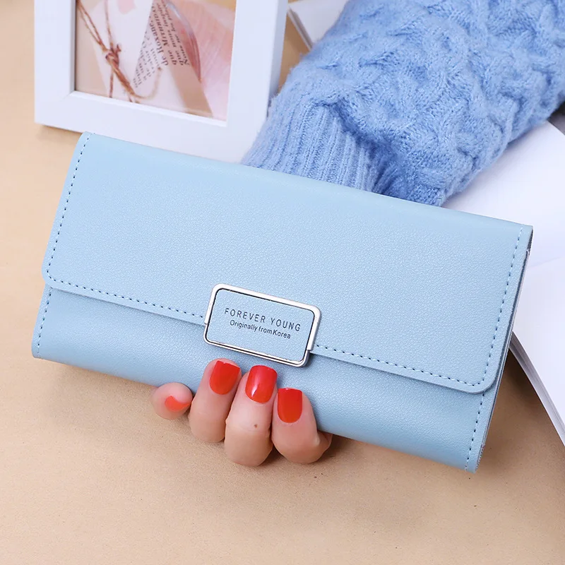 Hot Sale fashion Portable  Waterproof  Purse  Pu  Leather Wallet For  Women