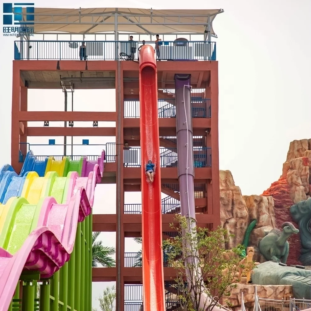 Commercial Outdoor Water Park Adult Water Slide Big Fiberglass Swimming Pool Water Slide