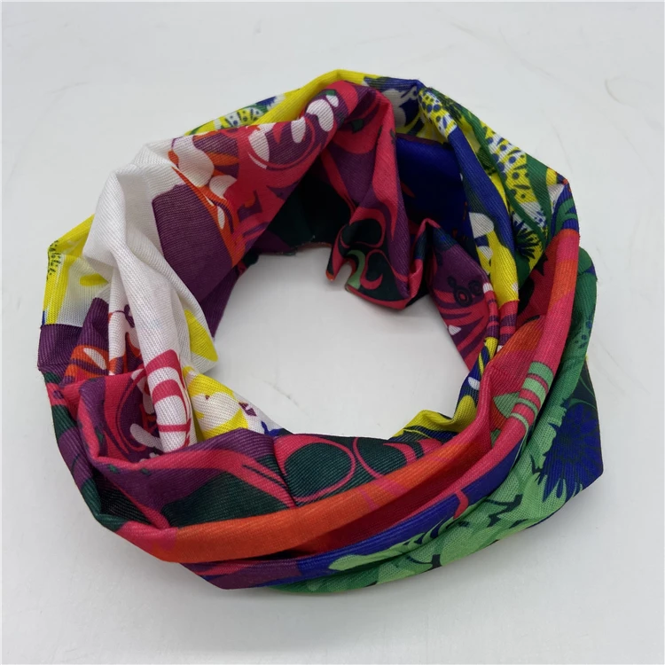 
New arrival muti-functional bandanna seamless neck scarf tube head-wear magic bandanna colorful leaf 