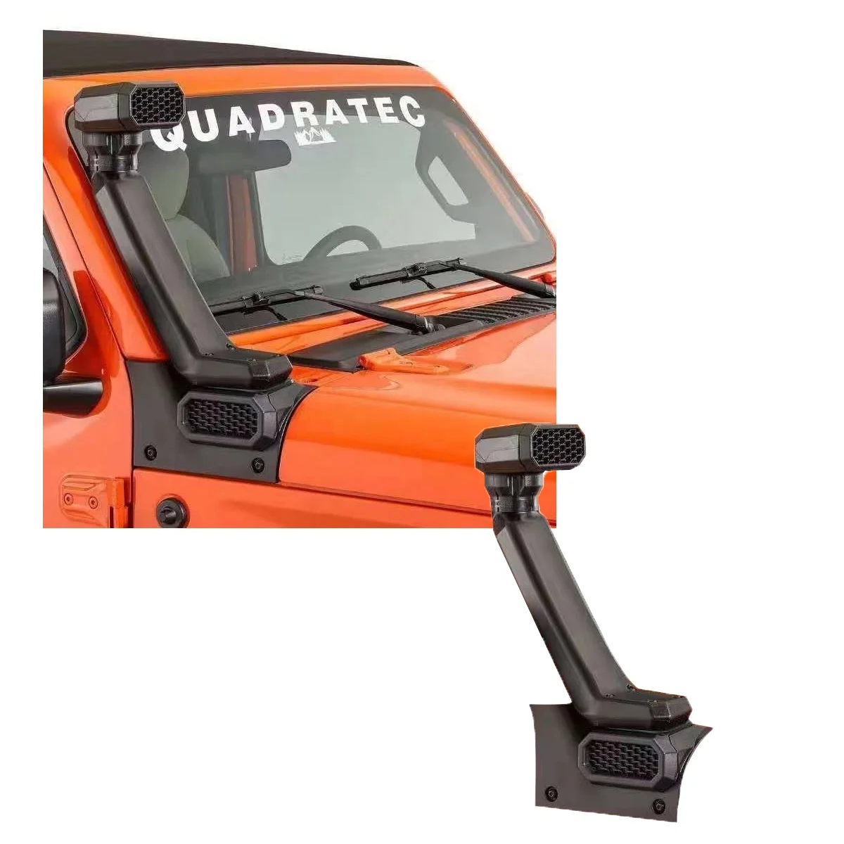  Автомобильные запчасти для внедорожника ABS черное подводное плавание Jeep Wrangler JL 18 + Автоматический воздухозаборник автомобильное