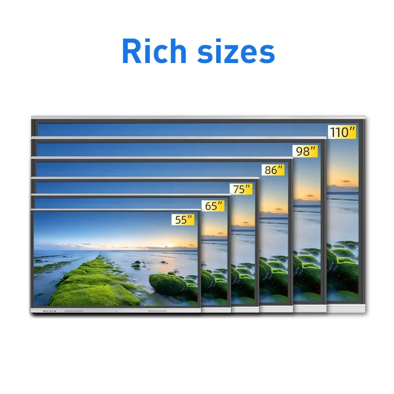 65 75 86 100 Inch Electronic White Boardwireless Control Interactive Boards For Schools 55 Interactive Boards