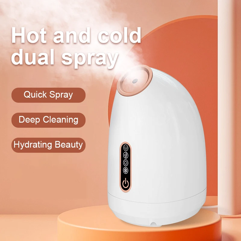Multifunction high frequency professional hot and cold sprayer facial steamer nano vapozone aromatherapy face steamer
