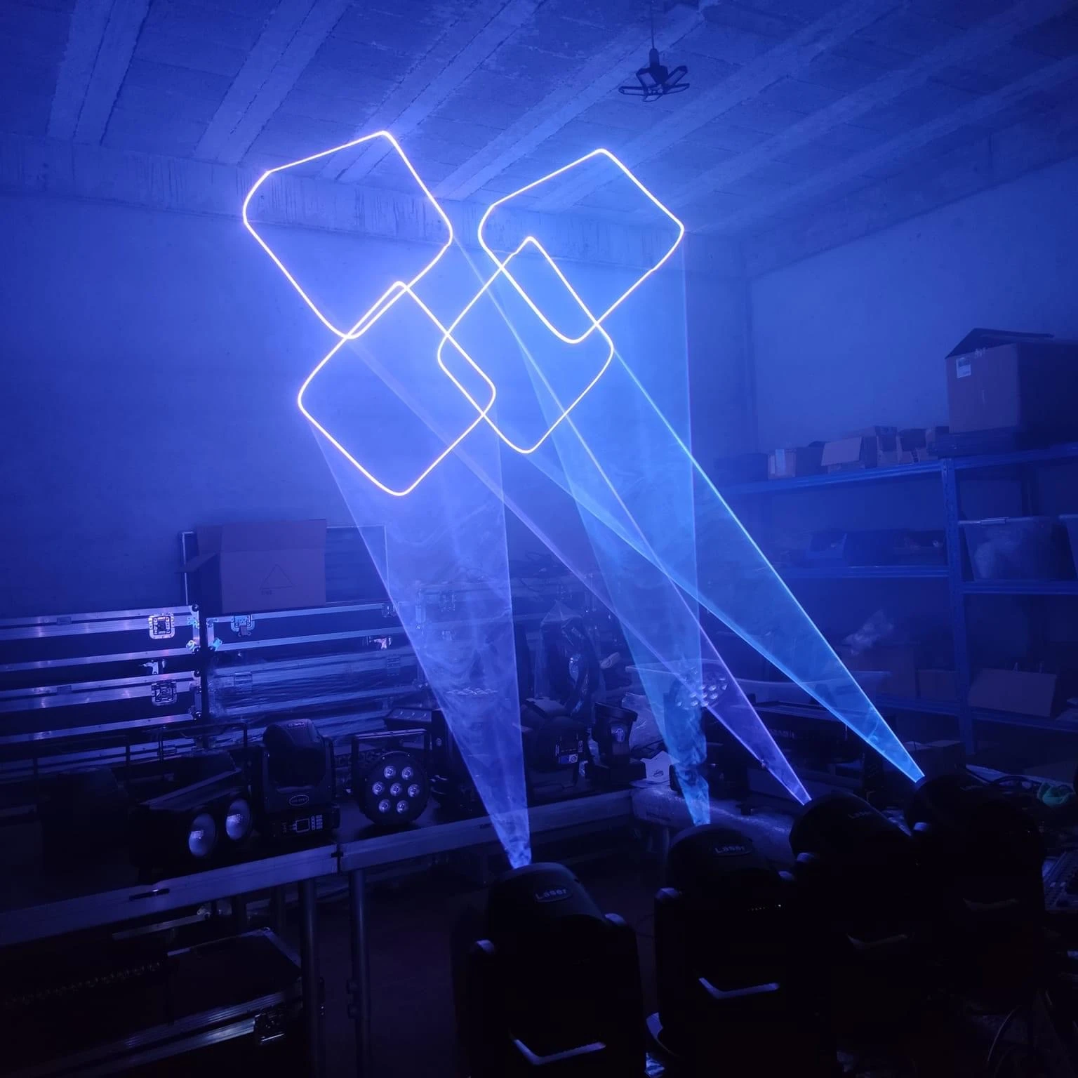 2 Вт Лазерная движущаяся головка rgb Красный цветной луч лазерный свет dj Бар