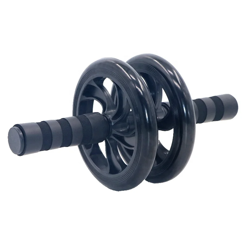 Home Custom Logo Workout Easy Gym Equipment Abdominal Multi Fitness Power Premium Exercise Double Ab Wheel With Knee Pad