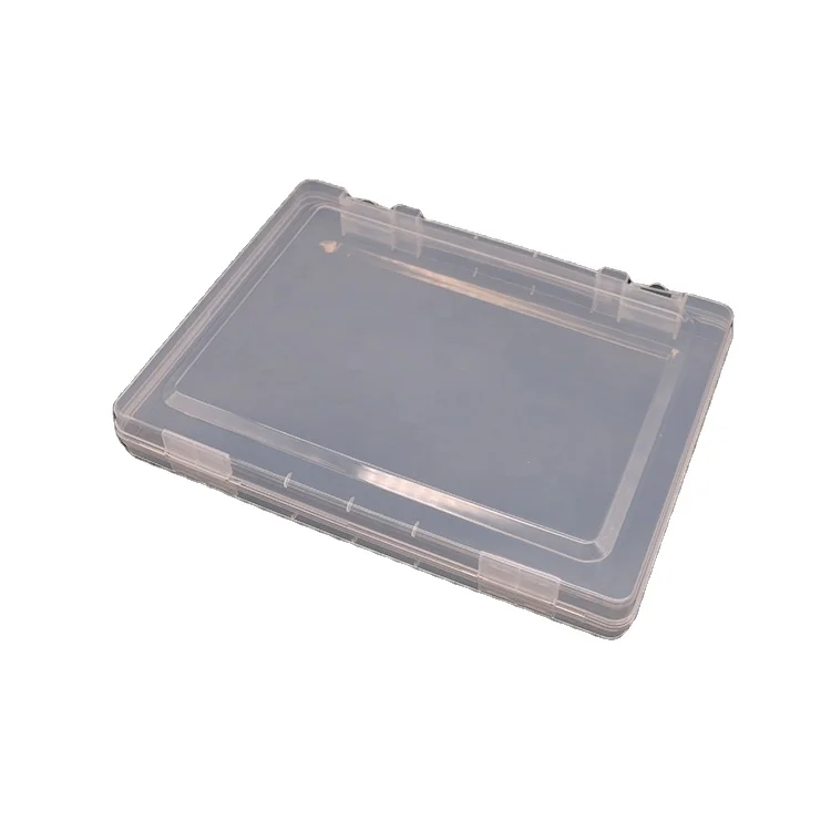 Wholesale durable stationery plastic eco-friendly custom design file folder box, a4 plastic case with handle