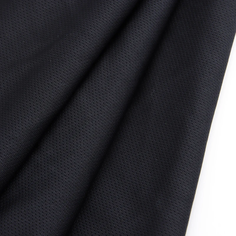 T-shirt Material 100% Polyester eyelet Microfiber Eyelet-bird-eye Mesh Knit Breathable Fabric For Sport Wear