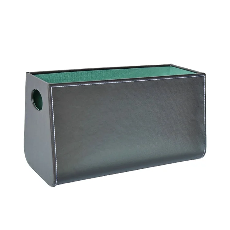 Gift Basket Leather Magazine Newspaper Holder Storage Organizer for Wine Flowers Fruits Candy,for Holiday Presents