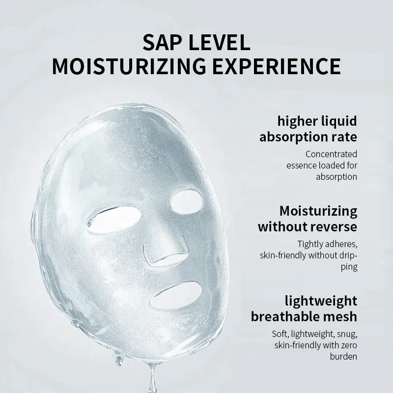 KORMESIC Wholesale OEM Soft Skin Deep Moisturizing Hyaluronic acid Whitening Face Beauty Facial Mask Sheets