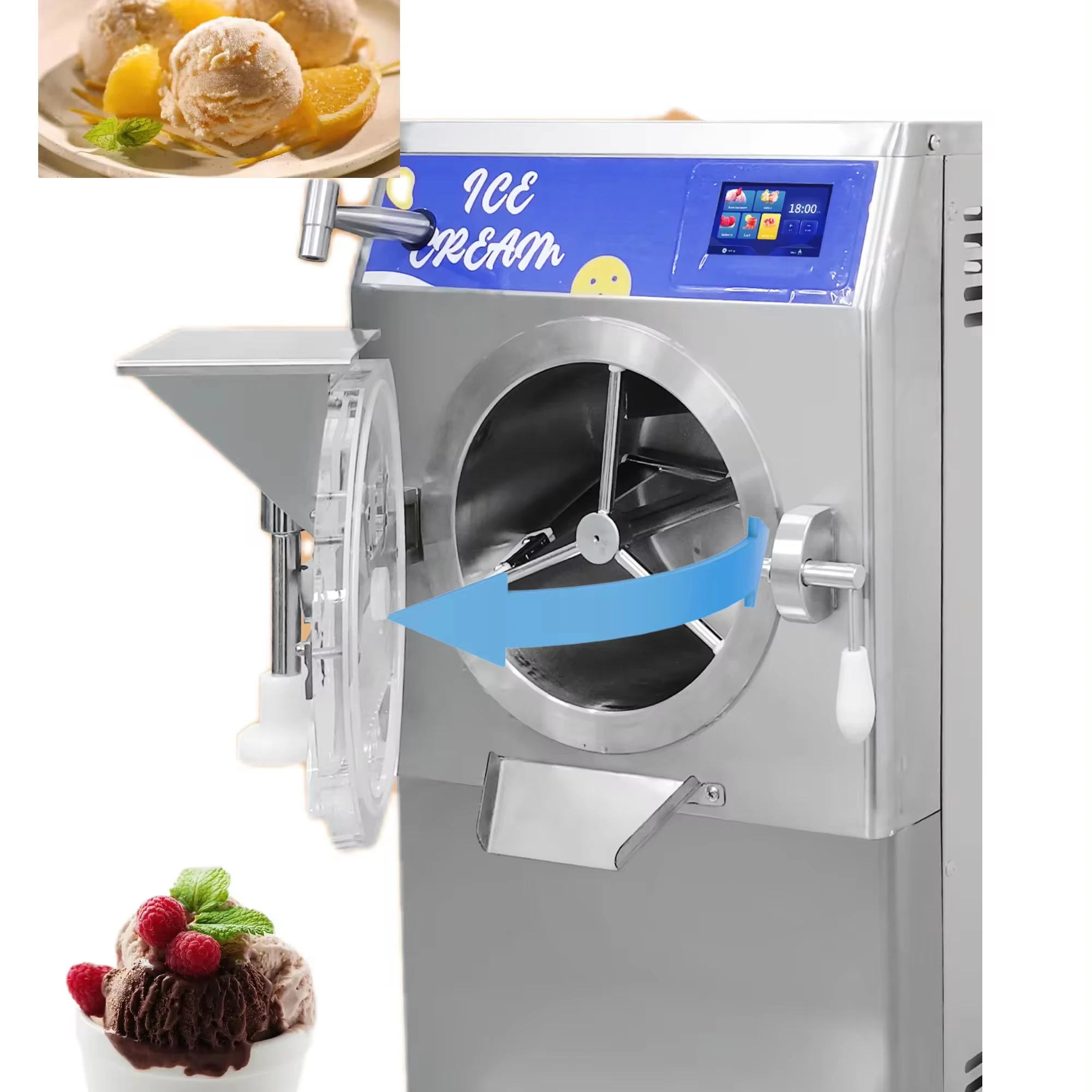 Машина для производства жесткого мороженого/производитель мороженого с морозильной камерой