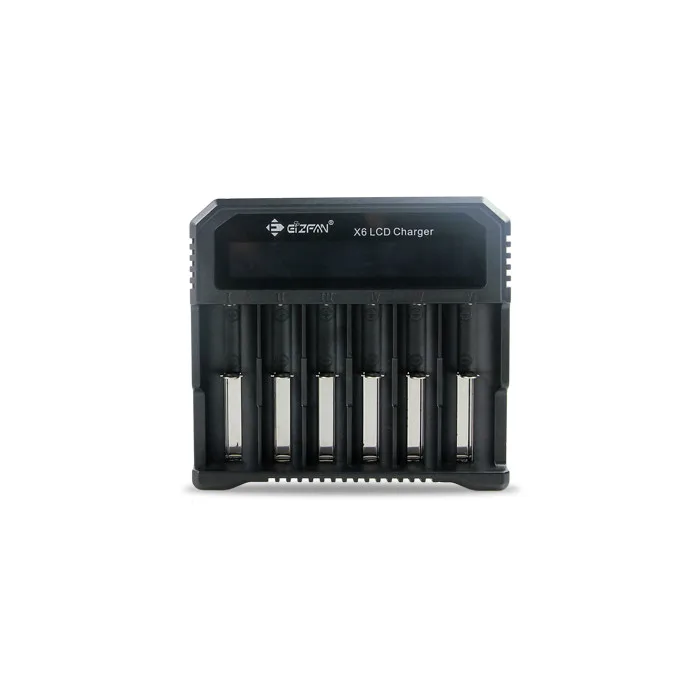 Универсальное зарядное устройство X6 LCO с дисплеем литиевое для 3 6 В 7 в 1 2 перезаряжаемые батареи 18650
