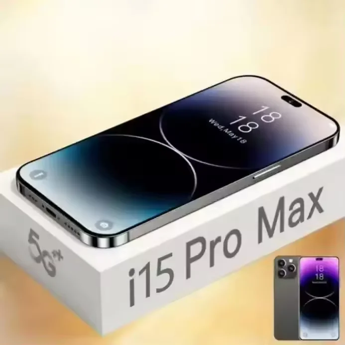 Smartphone2024 I15 телефон 15 Pro Max 5g смартфон Новое поступление 6 7 дюймов 16 ГБ + 512 клон разблокированный Androidmate60