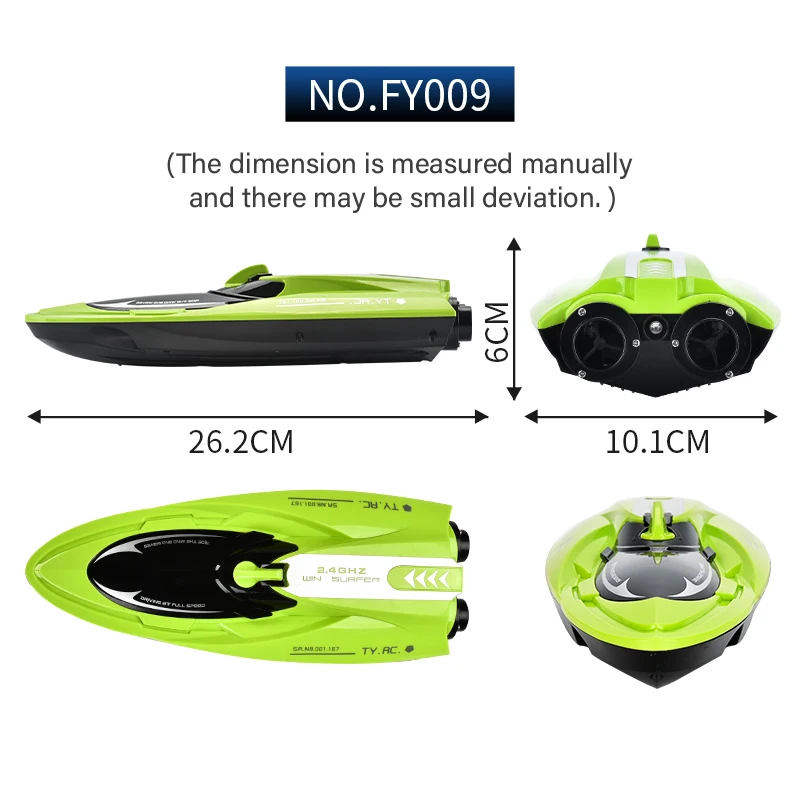 2.4Ghz Twin Turbojet R/C BOAT Waterproof RC Ship Remote Control Racing Boat Radio Control Toys for kids