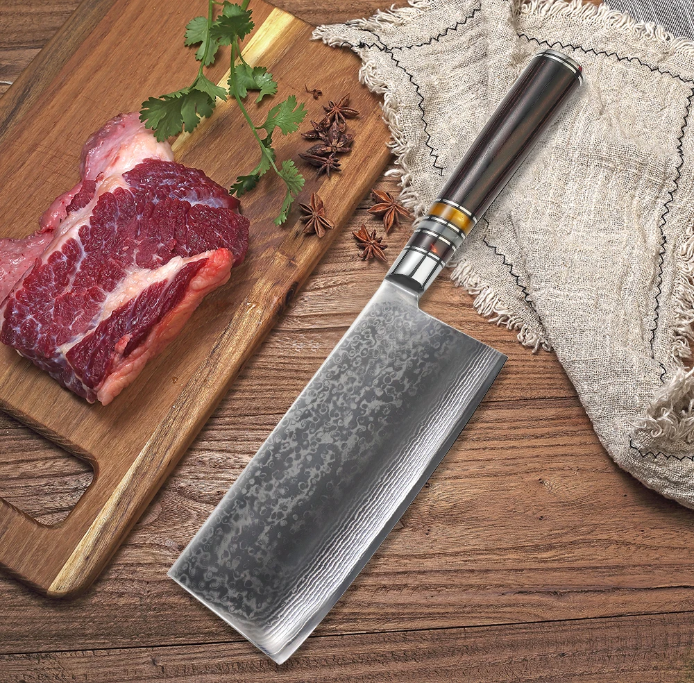 High Quality Japanese VG10 Damascus Kitchen Chef Knife Set