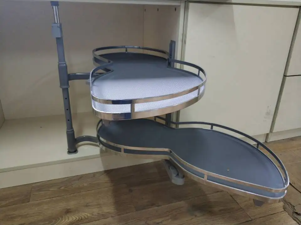 
Kitchen Basket in Cabinet Magic Corner Lazy Susan Basket 